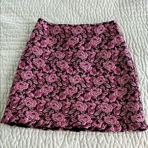 Kate Spade A-Line Mini Skirt in Pink and Black